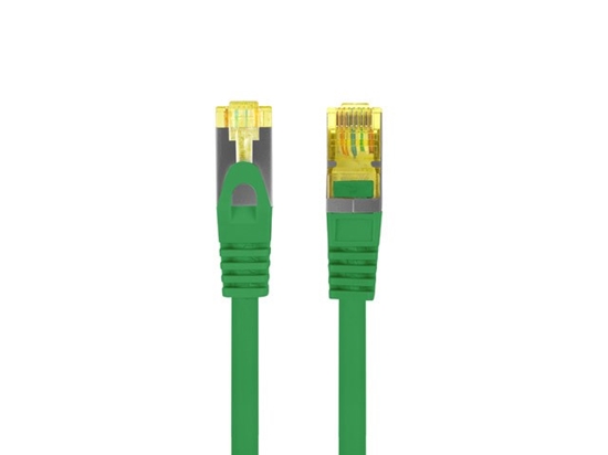 Изображение Patchcord kat.6a S/FTP LSZH CU 0.25m zielony fluke 