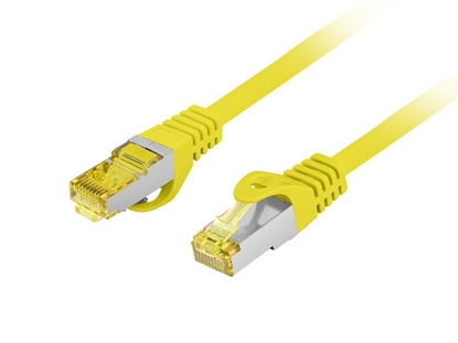 Attēls no Patchcord kat.6a S/FTP LSZH CU 0.5m żółty fluke 