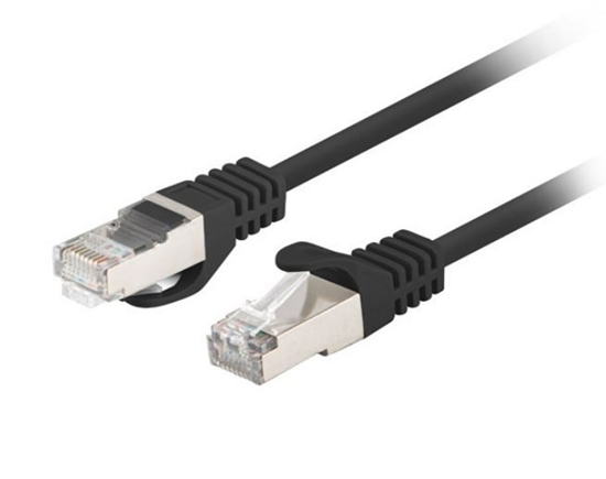 Picture of Patchcord kat.6 FTP 0.5m czarny Fluke 10-pak 