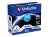 Picture of 1x5 Verbatim M-Disc BD-R Blu-Ray 100GB 4x Speed inkjet print. JC