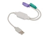 Picture of Adapter USB -> PS/2 x2 biały 