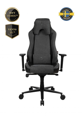 Picture of Arozzi Vernazza Vento Gaming Chair Vento Polyurethane; Soft Fabric; Metal; Aluminium | Dark Grey
