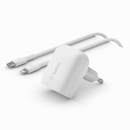 Picture of Belkin BOOST Charge 20W PD+PPD USB-C/Lig.1m wh  WCA006vf1MWH-B5