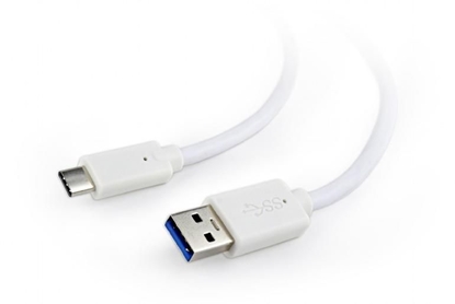 Attēls no Adapter USB Gembird Biały  (CCP-USB3-AMCM-W-0.1M)