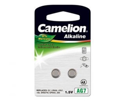 Picture of Camelion | AG7/LR57/LR926/395 | Alkaline Buttoncell | 2 pc(s)