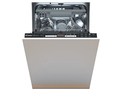 Изображение Candy | Dishwasher | CDIH 2D1145 | Built-in | Width 44.8 cm | Number of place settings 11 | Number of programs 7 | Energy efficiency class E | Display | AquaStop function | Does not apply