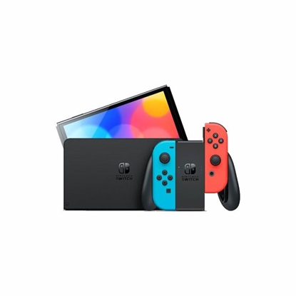 Attēls no Žaidimų konsolė NINTENDO Switch OLED Model Neon blue/Neon red