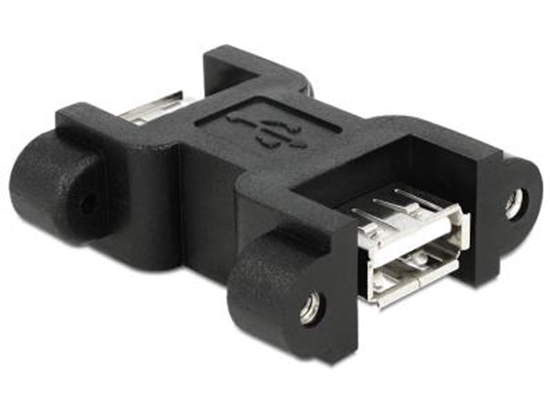 Picture of Delock Adapter USB 2.0 type A female  USB type A female with screw nuts