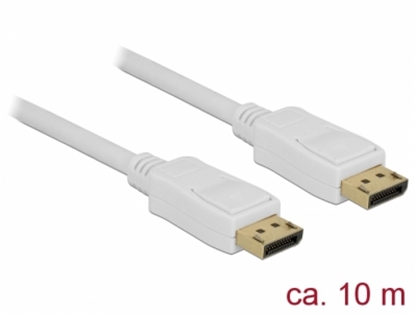 Attēls no Delock Cable Displayport 1.2 male > Displayport male 4K 60 Hz 10 m