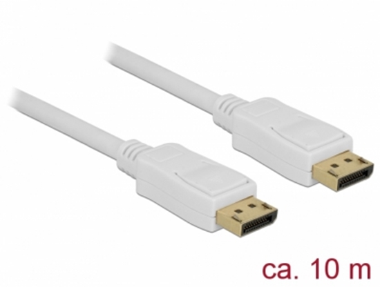 Picture of Delock Cable Displayport 1.2 male > Displayport male 4K 60 Hz 10 m