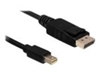 Picture of Delock Cable Mini Displayport 1.2 male  Displayport male 4K 5.0 m