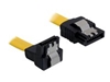 Picture of Delock cable SATA 70cm downstraight metal  yellow