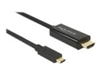 Picture of Delock Cable USB Type-C™ male > HDMI male (DP Alt Mode) 4K 60 Hz 2 m black