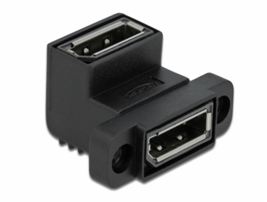 Picture of Delock Easy 45 DisplayPort Adapter angeled 90°