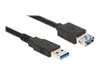 Picture of Delock Extension cable USB 3.0 Type-A male > USB 3.0 Type-A female 5.0 m black