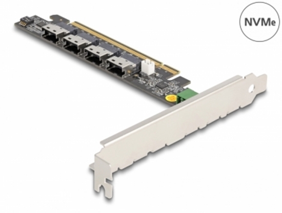 Picture of Delock PCI Express x16 Card to 4 x internal SFF-8654 4i NVMe - Bifurcation