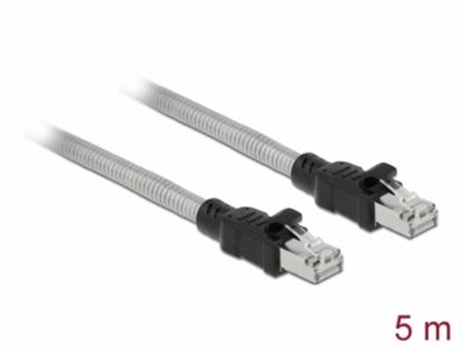 Изображение Delock RJ45 Cable Cat.6A U/FTP with metal jacket 5 m