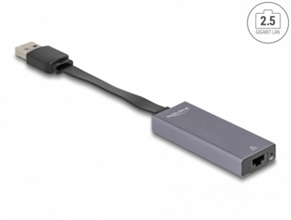 Attēls no Delock USB Type-A Adapter to 2.5 Gigabit LAN slim