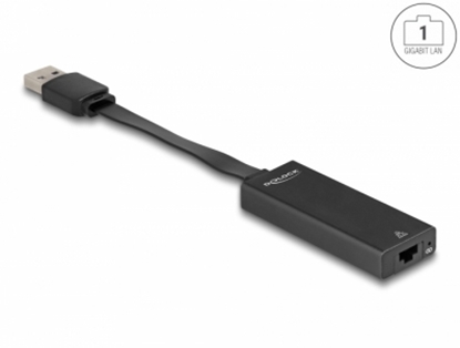 Изображение Delock USB Type-A Adapter to Gigabit LAN slim