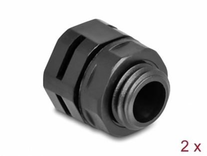 Изображение Delock Ventilation Plug M12 black 2 pcs