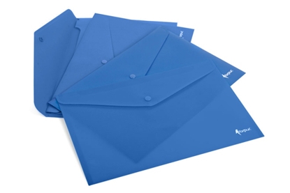 Attēls no Envelope with print Forpus, A4, plastic, blue
