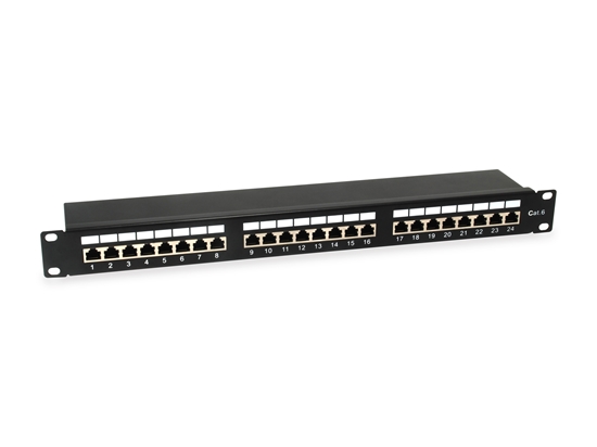 Picture of Equip 24-Port Cat.6 Shielded Patch Panel, Light Grey