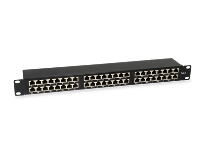 Picture of Equip 48-Port Cat.6 Shielded Patch Panel, Black