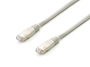 Изображение Equip Cat.6A Platinum S/FTP Patch Cable, Grey, 0.25m , 10pcs/set