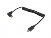 Picture of Equip USB 2.0 C to C 90°angled Coiled Cable, M/M, 1 m