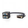 Изображение Gembird Adapter DVI-I Male to 2x VGA Female