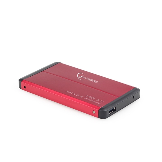 Picture of Gembird EE2-U3S-2-R storage drive enclosure 2.5" HDD enclosure Red