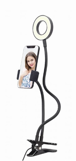 Picture of Gembird LED Selfie Ring Light with Phone Holder