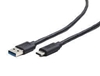 Изображение Gembird USB Male - Type C Male 0.5m Black