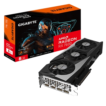 Attēls no Gigabyte Radeon RX 7600 GAMING OC 8G AMD 8 GB GDDR6