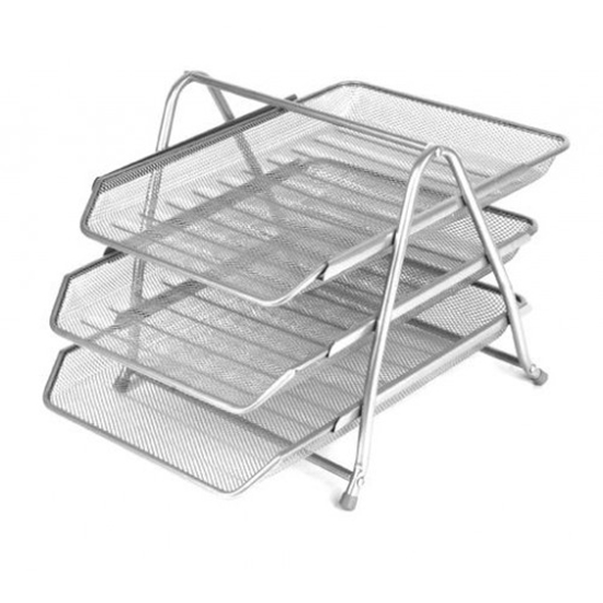 Изображение Horizontal tray Forpus 3 parts silver, perforated metal 1002-021