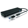 Изображение ICY BOX IB-DK4080AC Wired USB 3.2 Gen 1 (3.1 Gen 1) Type-C Black