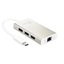 Изображение j5create JCH471 USB-C™ Gigabit Ethernet & Hub Multi Adapter, Metallic Champagne