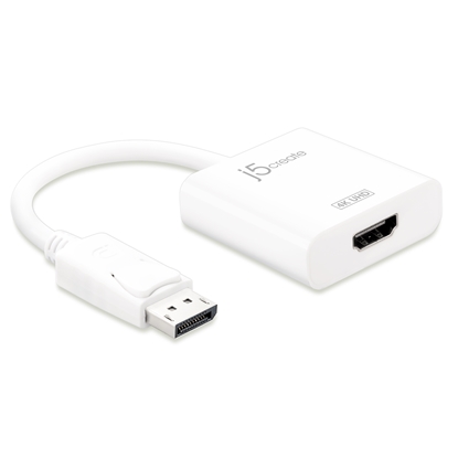 Изображение j5create JDA158 DisplayPort™ to 4K HDMI™ Active Adapter, White