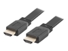 Изображение Kabel HDMI-HDMI v2.0 1.8m czarny płaski 4K 60Hz, pełna miedź