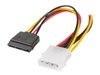 Picture of Kabel Molex zasilający - SATA x2 M/F 15cm