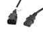 Attēls no Lanberg CA-C13E-11CC-0030-BK power cable Black 3 m C13 coupler C14 coupler