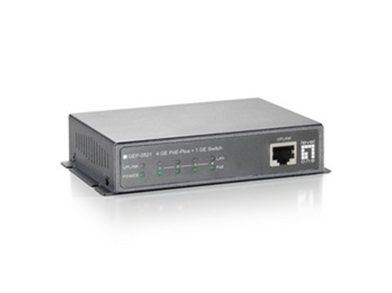 Изображение Level One LevelOne Switch  4x GE GEP-0521                 115W  4xPoE+