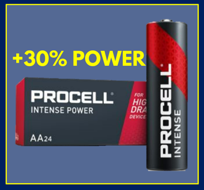 Изображение LR6/AA baterija 1.5V Duracell Procell INTENSE POWER sērija Alkaline High drain iepakojumā 10gab.