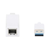 Изображение Manhattan USB-A Gigabit Network Adapter, White, 10/100/1000 Mbps Network, USB 3.0, Equivalent to Startech USB31000SW, Ethernet, RJ45, Three Year Warranty, Blister