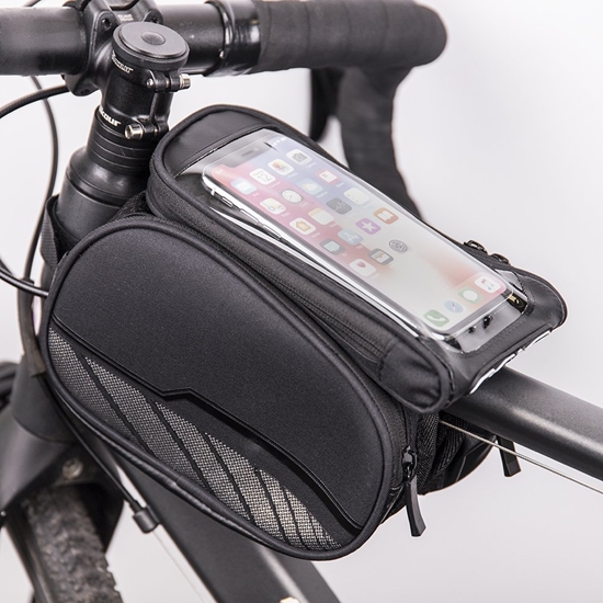 Изображение Mocco Waterproof bicycle frame bag with a removable phone case