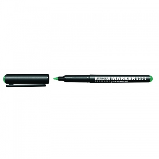 Изображение Permanent marker STANGER M140, 1 mm, Bullet tip, Green 1213-361 1 pcs.