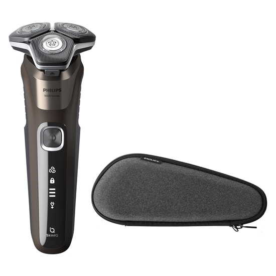 Picture of Philips SHAVER Series 5000 S5886/30 men's shaver Rotation shaver Trimmer Black, Brown