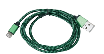 Picture of Platinet PUCFBIP1G lightning cable 1 m Green