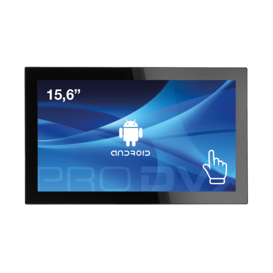 Picture of ProDVX APPC-15XP 15.6" Android Display/1920 x 1080/300 Ca/Cortex A17, Quad Core/Android 8/RK3288 PoE | ProDVX | Android Display | APPC-15DSKP | 15.6 " | A17, 1.6 GHz, Quad Core | 2 GB DDR3 SDRAM | Wi-Fi | Touchscreen | 300 cd/m2 cd/m²