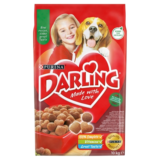 Picture of PURINA Darling Beef with chicken - dry dog food - 10 kg